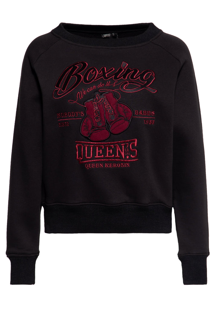 Queen Kerosin - Boyfriend Pullover «Boxing»