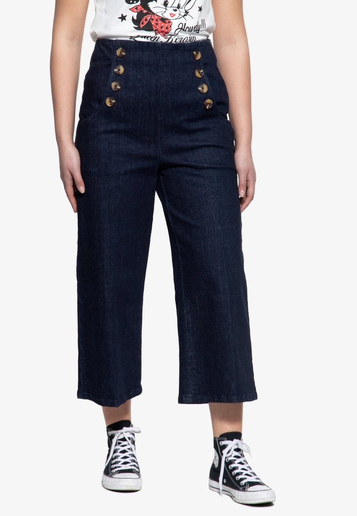 Queen Kerosin Capri Jeans