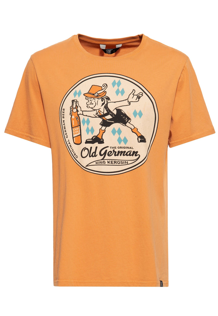 Queen Kerosin Classic T-Shirt Aciwashed «Old German»