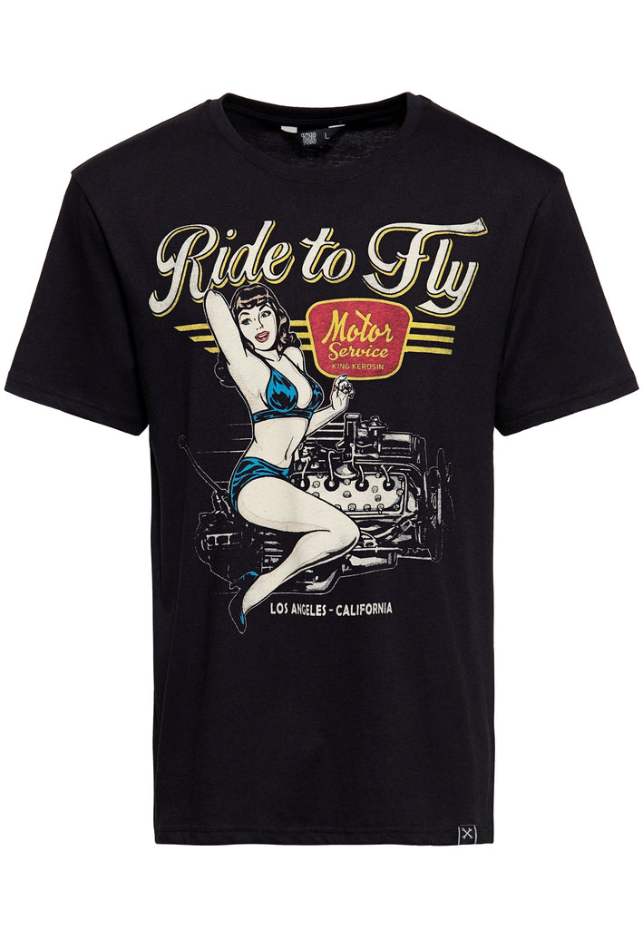 Queen Kerosin Classic T-Shirt «Ride to Fly»