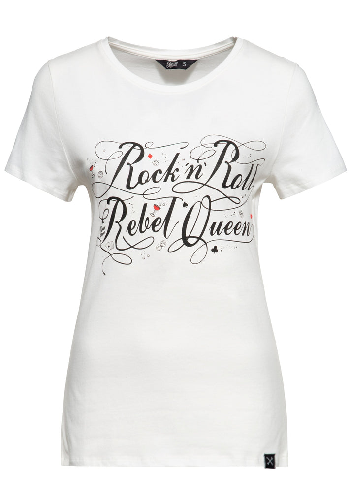 Queen Kerosin Classic T-Shirt «Rock'n'Roll Rebel Queen»