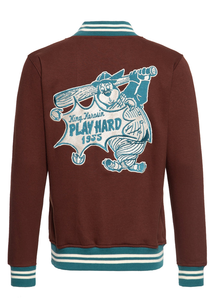 King Kerosin - College Sweat Jacke «Play Hard»