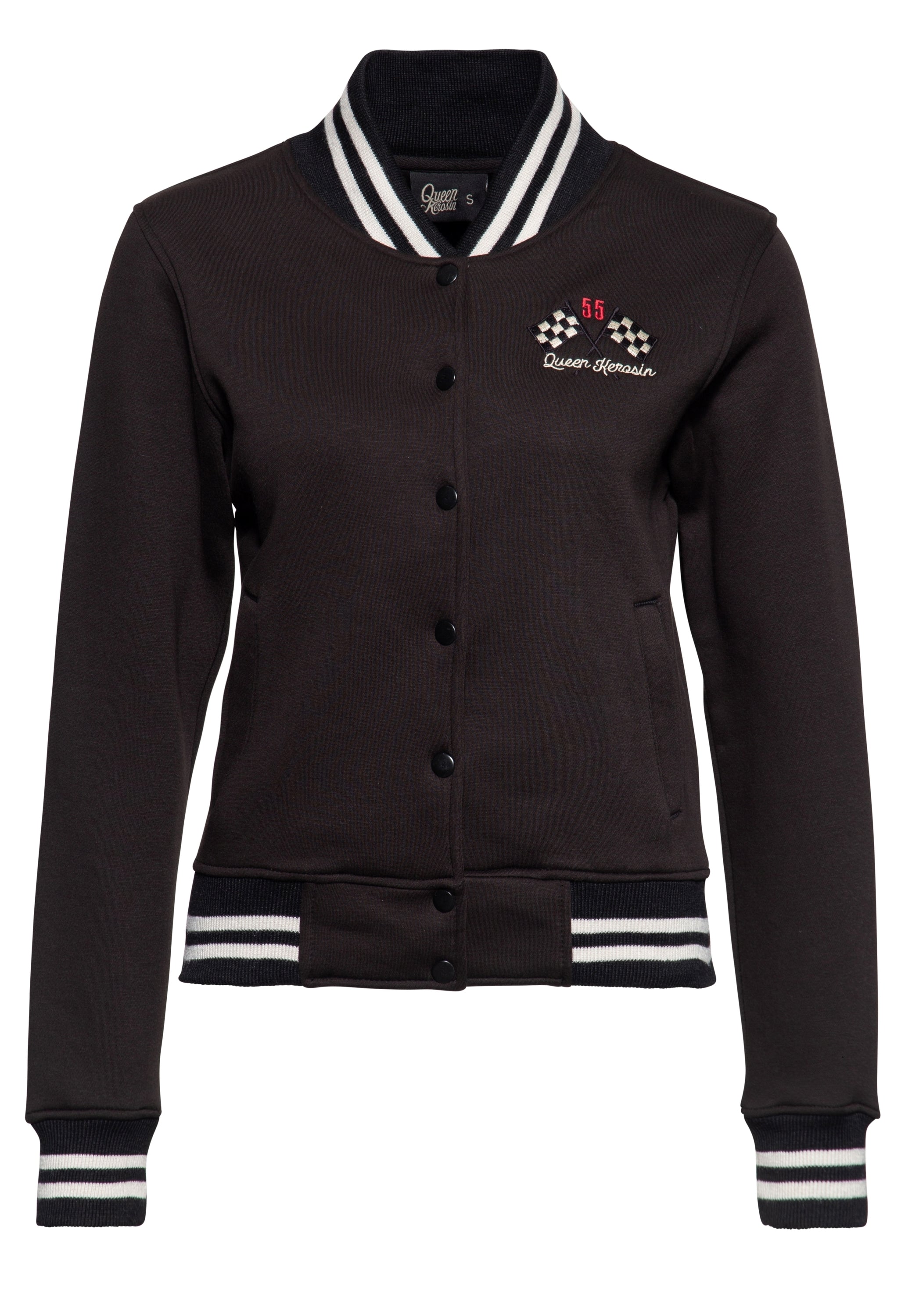 Queen Kerosin - College Sweatjacke «Motor Service Queen»