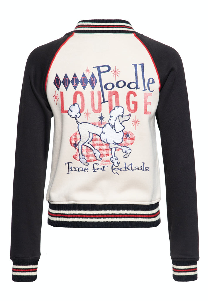 Queen Kerosin - College Sweatjacke «Poodle Lounge»