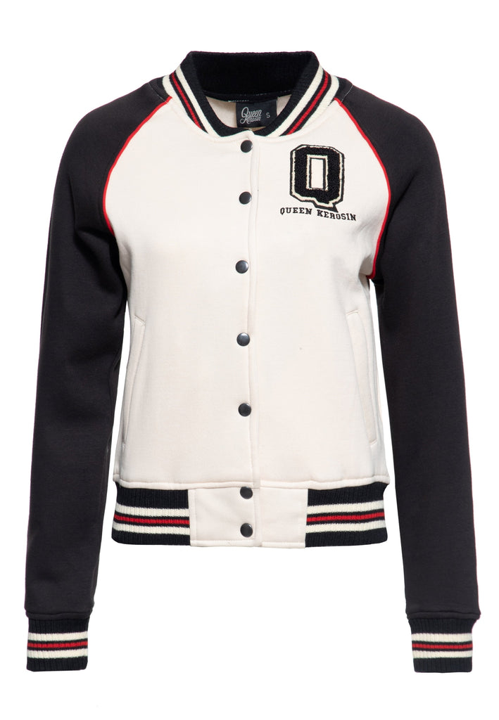 Queen Kerosin - College Sweatjacke «Q»