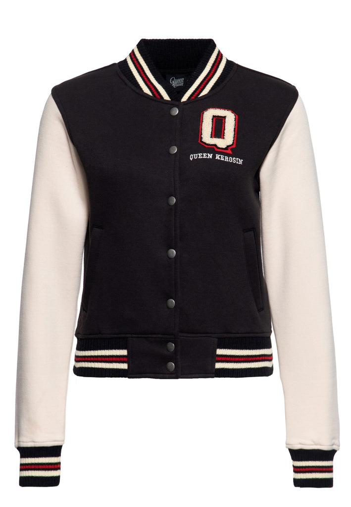 Queen Kerosin - College Sweatjacke «Q»