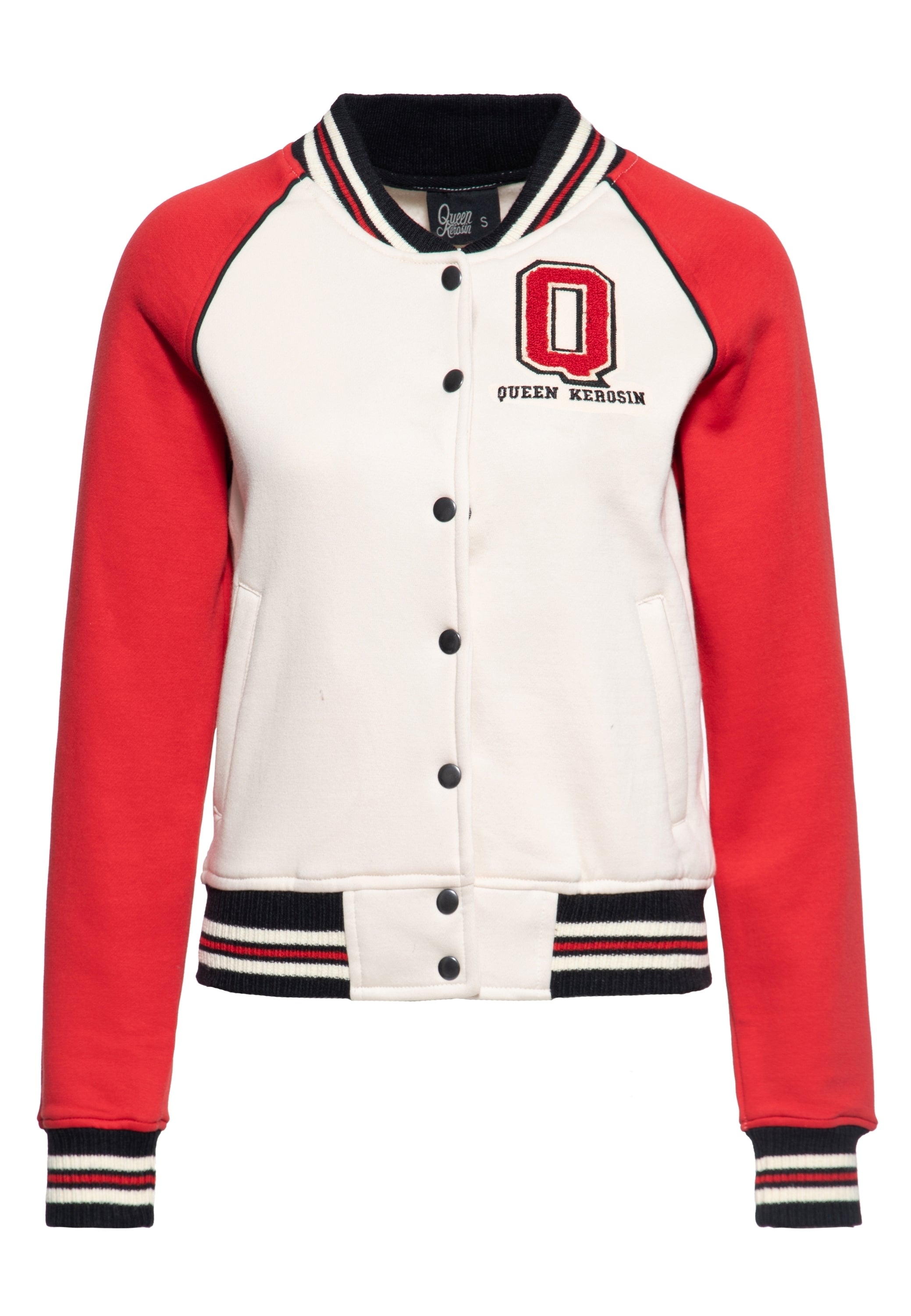Queen Kerosin - College Sweatjacke «Q»