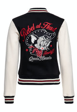 College Sweatjacke «Rebel at Heart» College & Baseball Jacken von Queen Kerosin