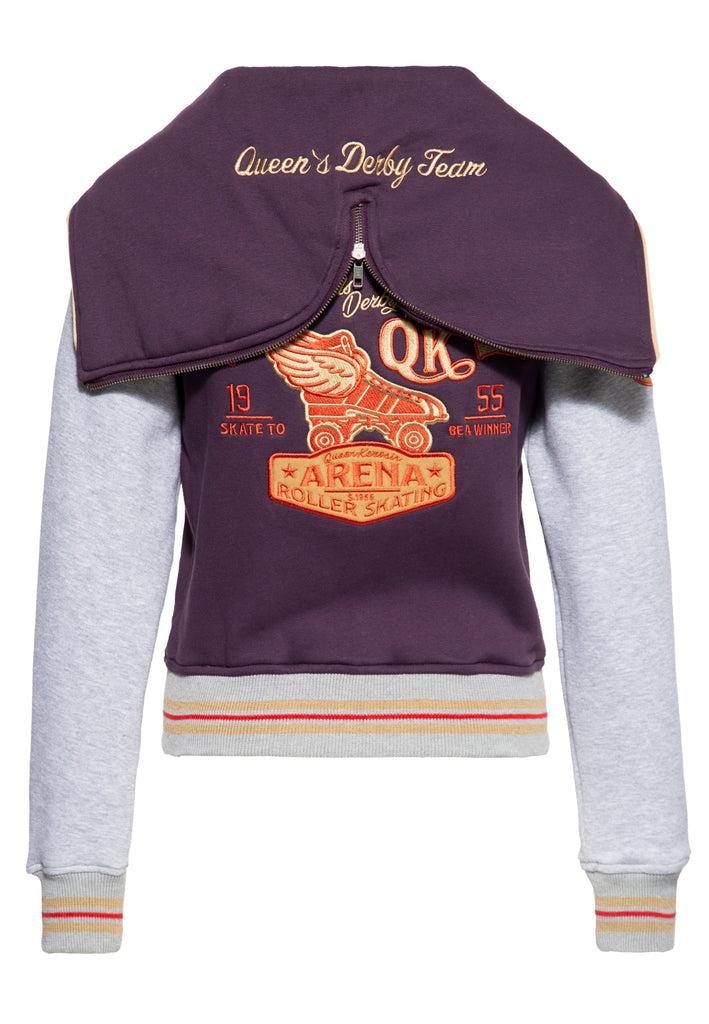 Queen Kerosin - College Sweatjacke «Rollerway»