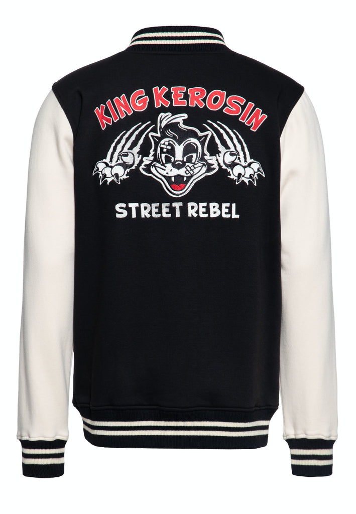 Queen Kerosin College Sweatjacke «Street Rebel»
