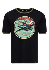 Contrast T-Shirt «Airforce 42» T-Shirts von King Kerosin