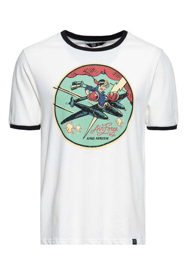 King Kerosin - Contrast T-Shirt «Airforce 42»