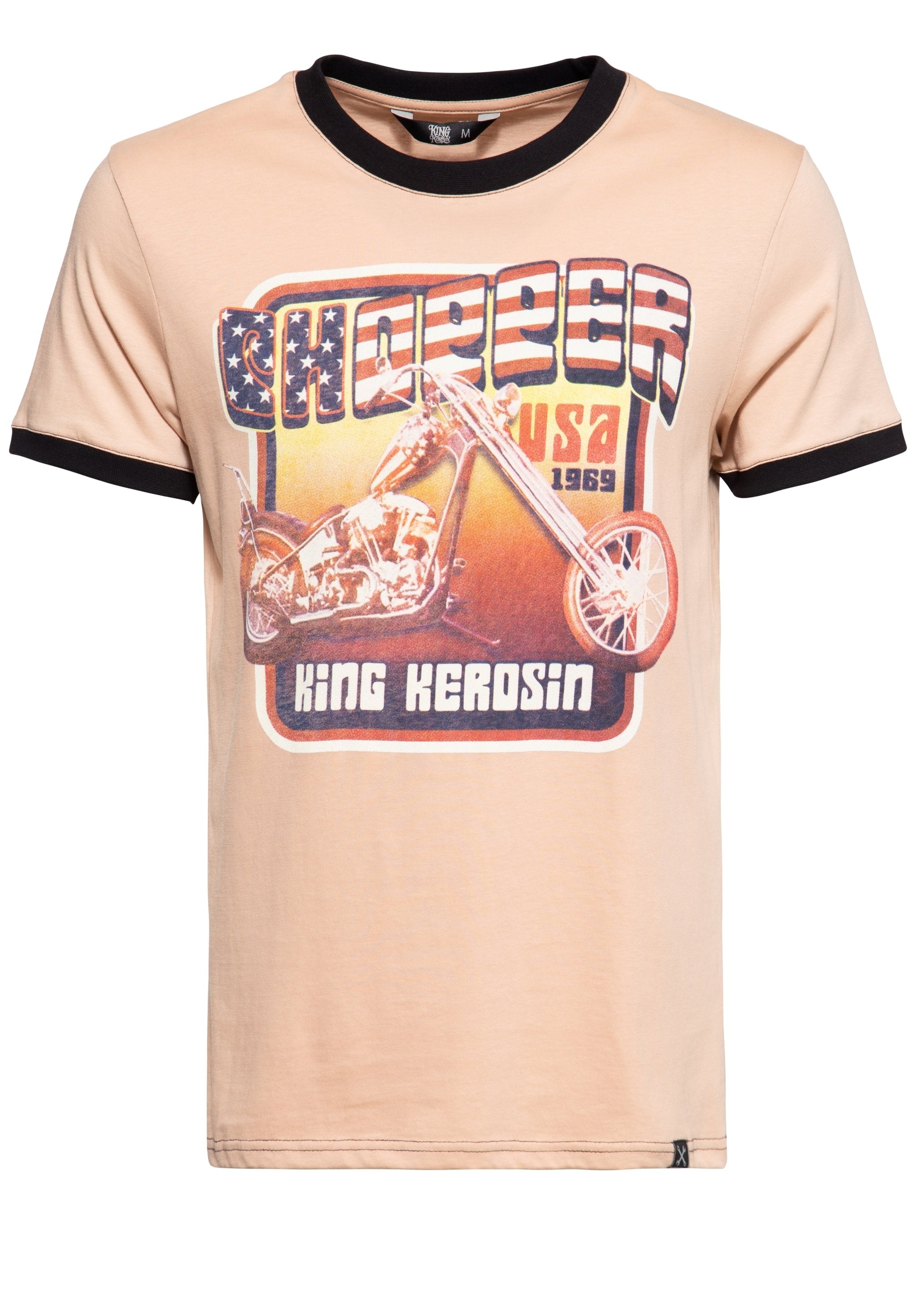 King Kerosin - Contrast T-Shirt «Chopper USA»