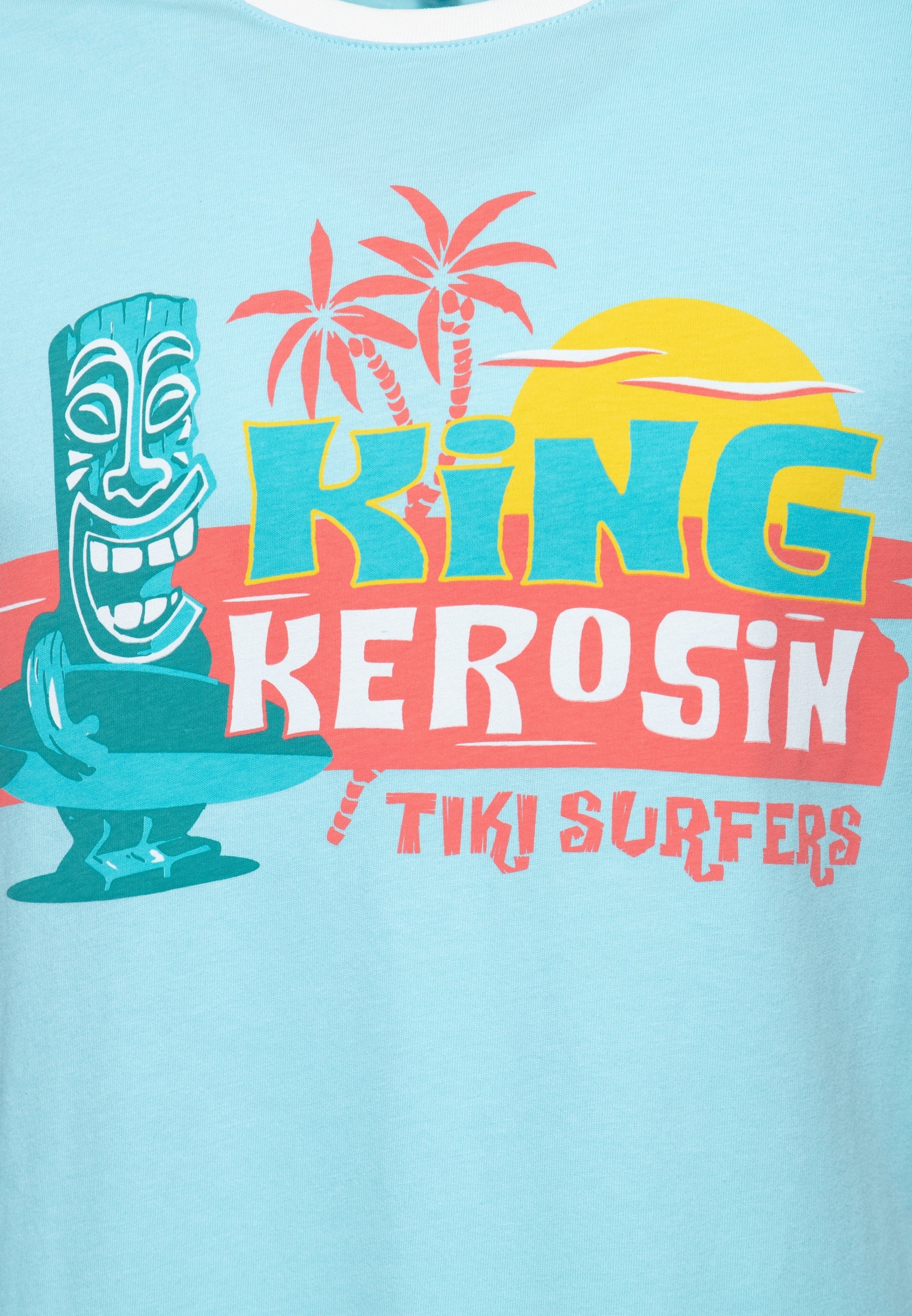 King Kerosin - Contrast T-Shirt «Tiki Surfers»