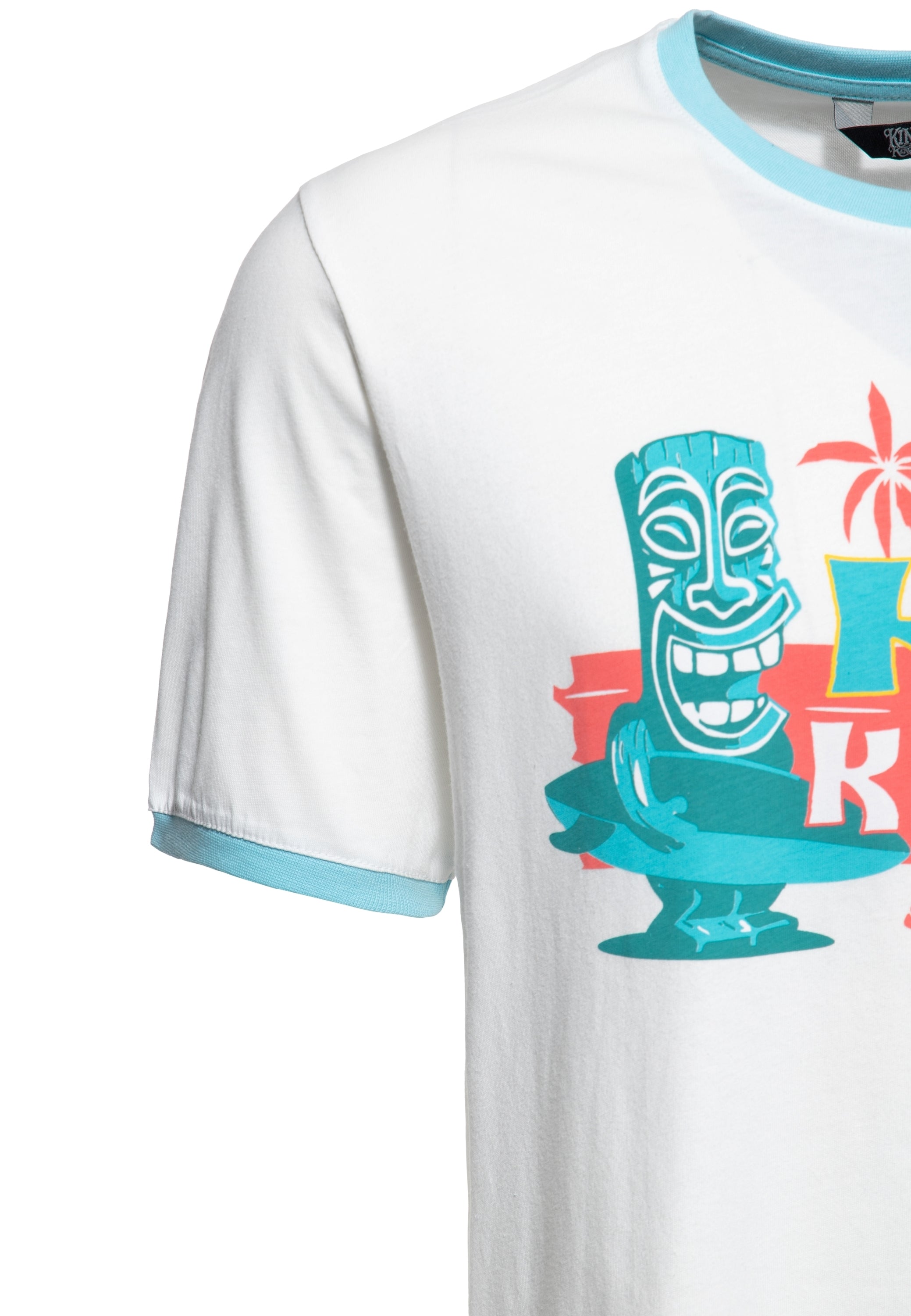 King Kerosin - Contrast T-Shirt «Tiki Surfers»