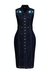 Denim Bleistiftkleid Kleider von Queen Kerosin