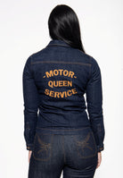 Queen Kerosin - Denim Hemdbluse «Motor Queen Service»