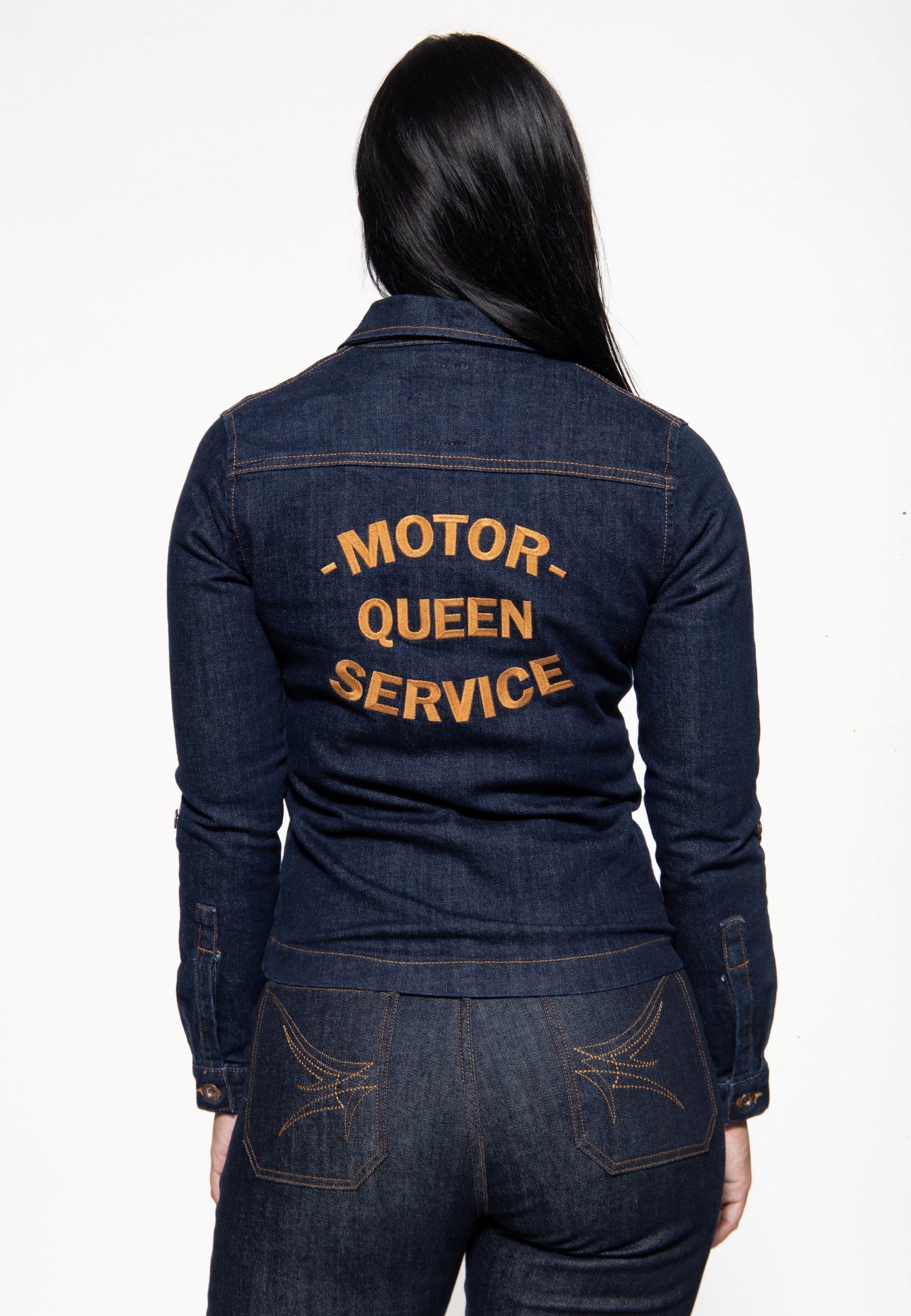 Queen Kerosin - Denim Hemdbluse «Motor Queen Service»