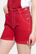 Queen Kerosin - Denim Latz-Shorts