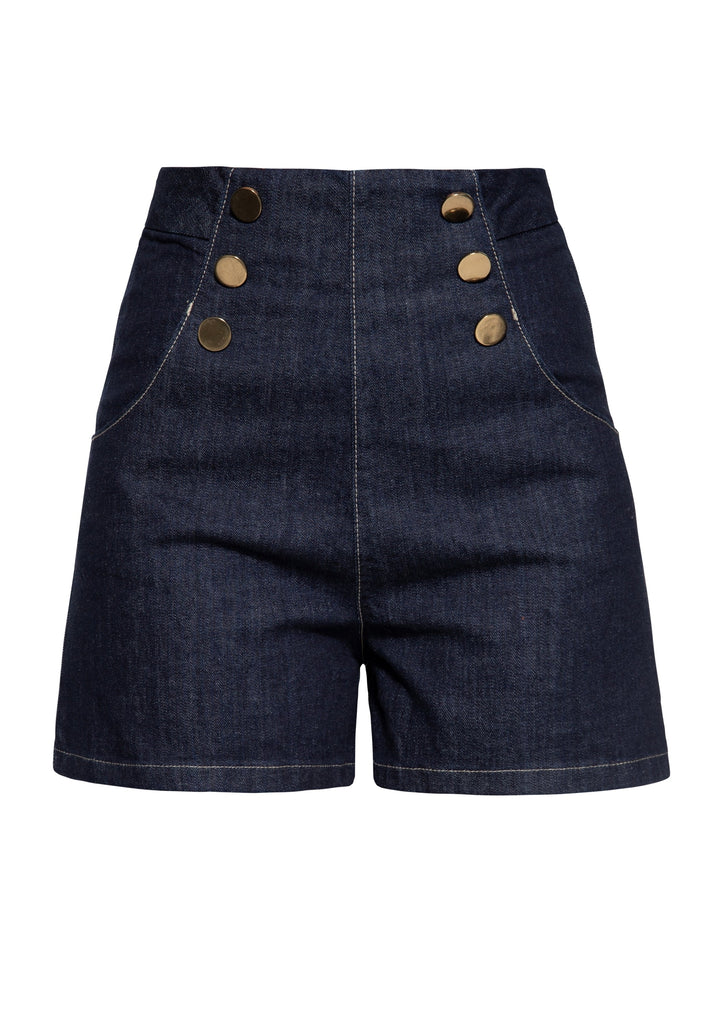 Queen Kerosin - Denim Marlene Shorts