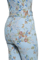 Queen Kerosin - Denim Overall mit Allover-Print «Hawaii»