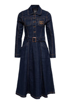 Queen Kerosin - Denim Swing-Dress «Q Crown»
