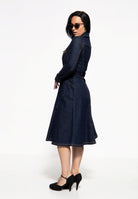 Queen Kerosin - Denim Swing-Dress «Q Crown»