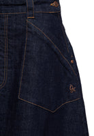 Queen Kerosin - Denim Swing Latz-Kleid