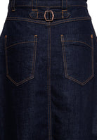 Queen Kerosin - Denim Swing Latz-Kleid