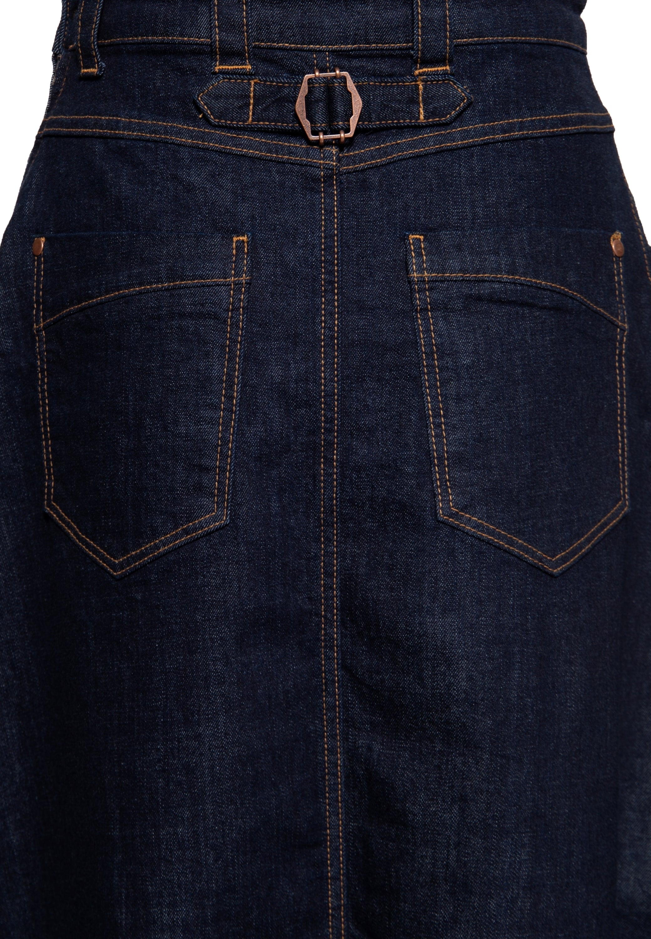 Queen Kerosin - Denim Swing Latz-Kleid