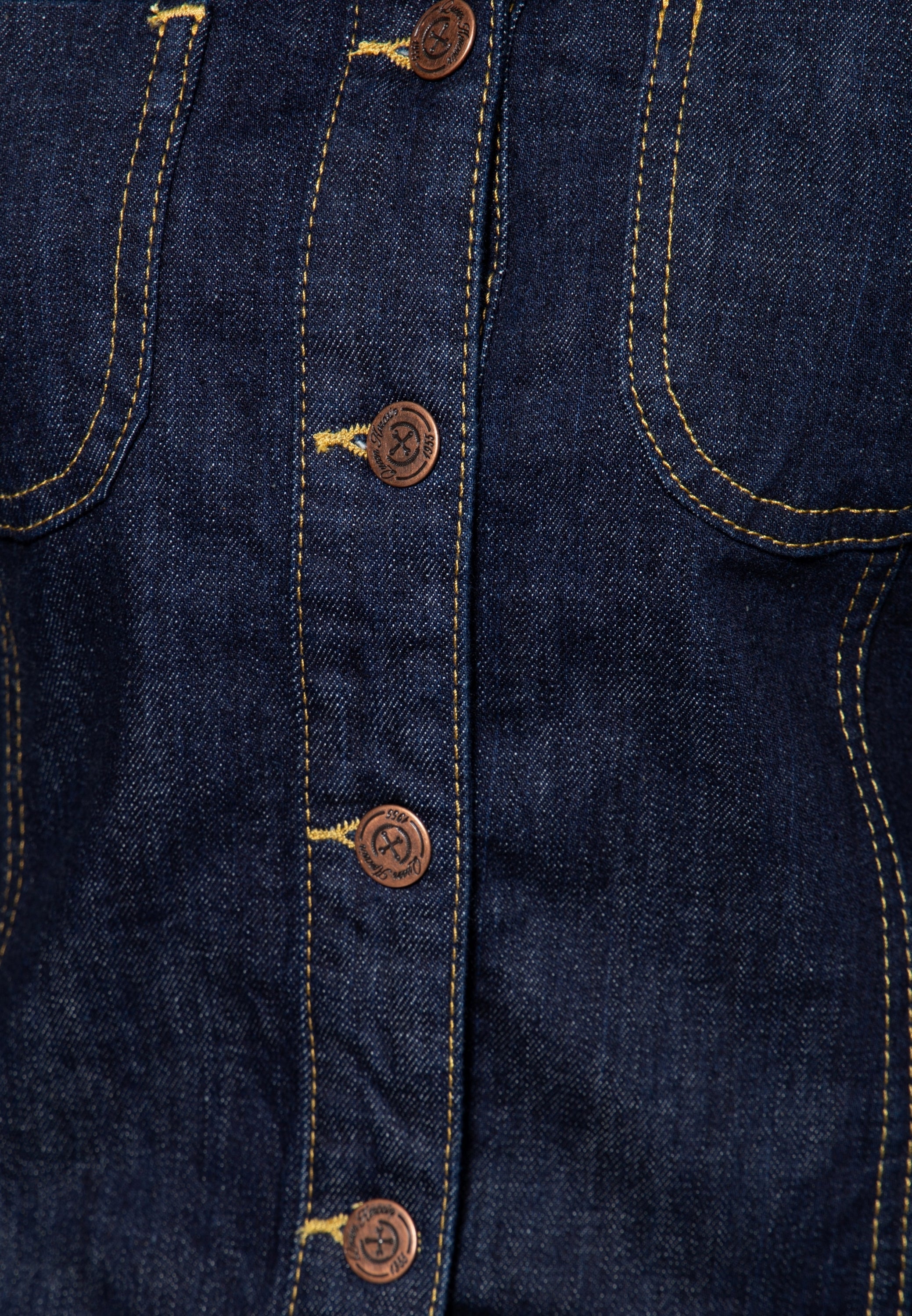 Queen Kerosin - Denim Workwear Jacke «Rock'n'Roll Rebel Queen»