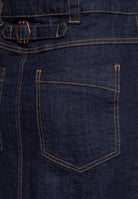 Queen Kerosin - Denim Workwear Pencil Rock «Cinch Back»