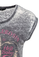 Queen Kerosin - Enzyme Wash T-Shirt «Hell Baby»