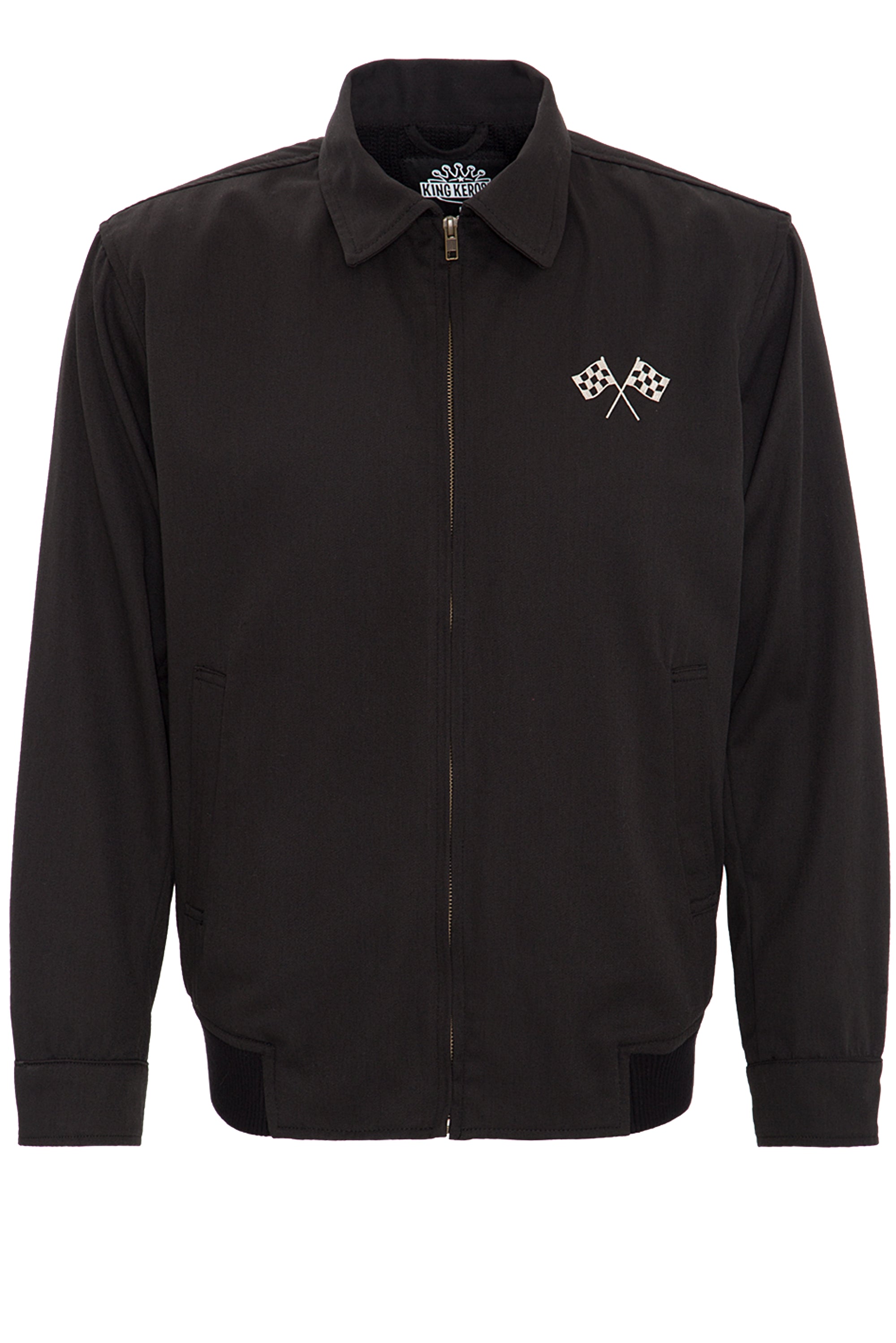 King Kerosin - Gabardine Jacke mit großem Rückenstick «Speedway»