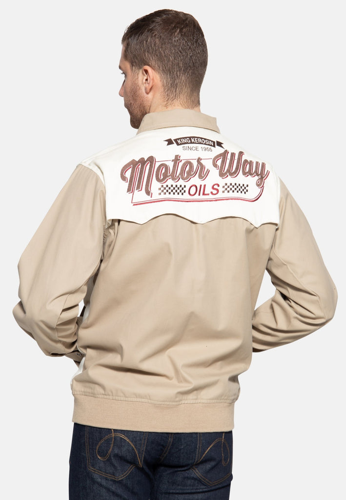 King Kerosin - Gabardine Jacke «Motorway Oils»