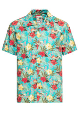 Hawaiihemd aus Bio - Baumwolle Hemden - Kurzarm von King Kerosin