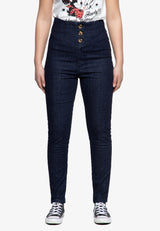 High Waist Jeanshose Jeans von Queen Kerosin