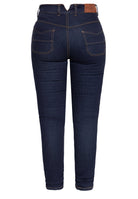 Queen Kerosin - High Waist Slim Fit Jeans im 5-Pocket-Design «Betty»