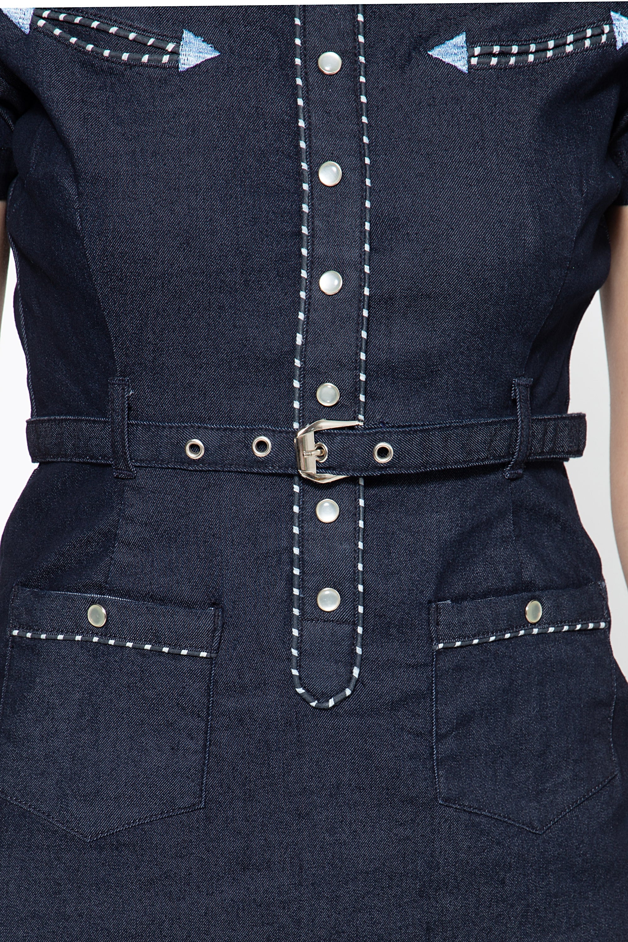 Queen Kerosin - Jeanskleid im Westernchic