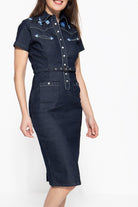 Queen Kerosin - Jeanskleid im Westernchic