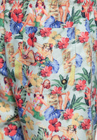 King Kerosin - Badeshorts mit Hawaii-Print