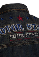 King Kerosin - Denim Weste Stickerei «Motor State»