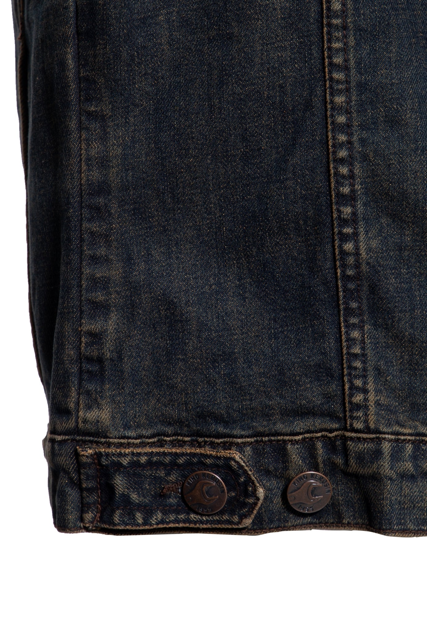 King Kerosin - Denim Weste Stickerei «Motor State»