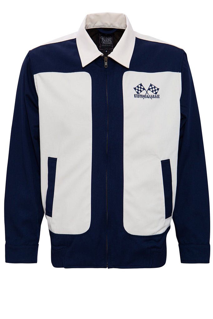 Queen Kerosin Gabardine Jacke im Vintagestyle