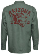 King Kerosin - Hochwertiges Langarmhemd mit Backprint «Arizona Wolves»