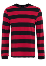 Longsleeve aus Streifenjersey Langarmshirts von King Kerosin
