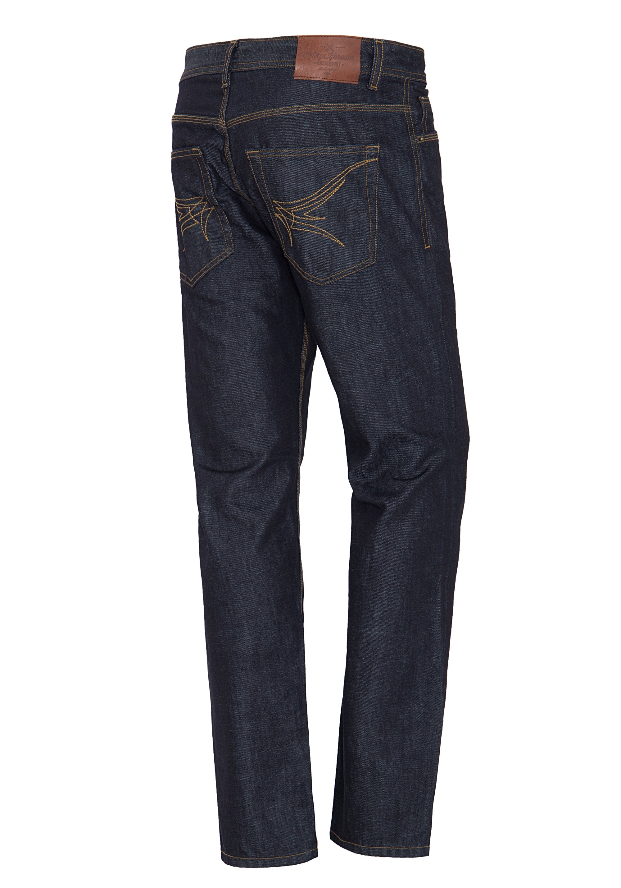 King Kerosin - Regular Fit Jeans in dark blue mit Logo-Patch «Robin»