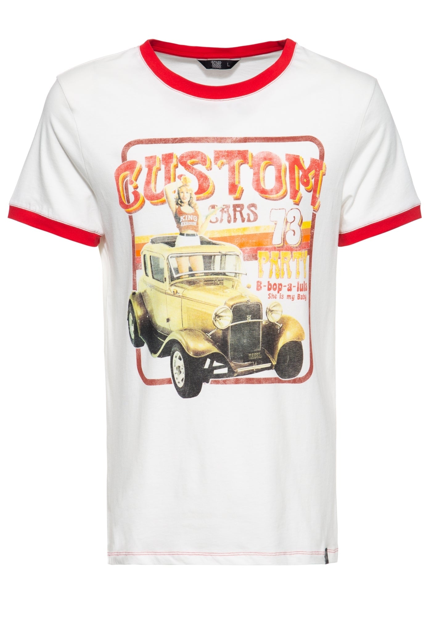 Kontrast T-Shirt «Custom 73» - KING KEROSIN