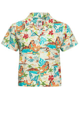Kurzarm Bluse «organic cotton» Hemdblusen von Queen Kerosin