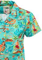 Queen Kerosin - Kurzarm Bluse «organic cotton»
